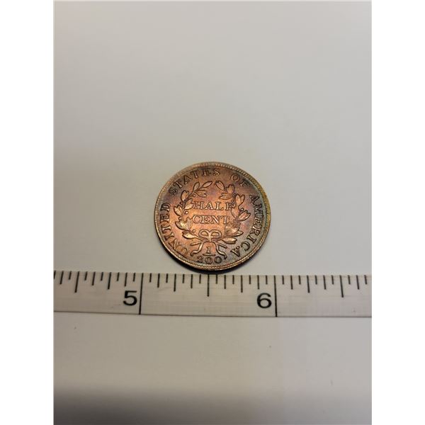 1808 USA half cent - Please read disclaimer in description