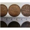 Image 9 : 6 Ships, Colonies & Commerce tokens various grades