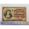 Image 1 : 1863 USA 10¢ fractional currency