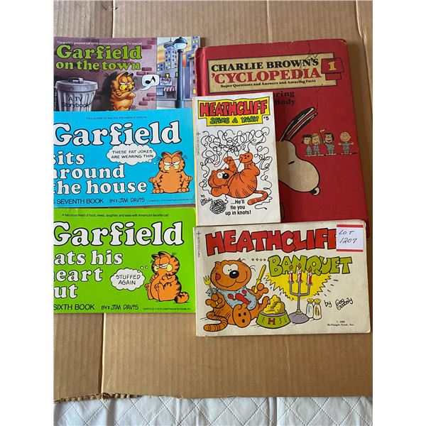 Heathcliff, Garfield Comic Books and Charlie Brown's Cyclopedia