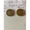 Image 4 : United Kingdom, 1997 50 Pence, 2014 10 Pence, 2- 2017 One Pound, 2- 2014 5 Pence