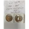 Image 4 : 1950 and 1954 Canada Half Dollar 50 Cents .800 Silver