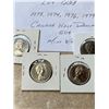 Image 6 : 1973, 1974, 1976, 1979 Canada Half Dollar 50 Cents Nickel Mint Roll