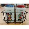 Image 2 : Sugar And Flower Shakers In Carying Rack