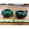 Image 2 : Green Cream And Sugar Set
