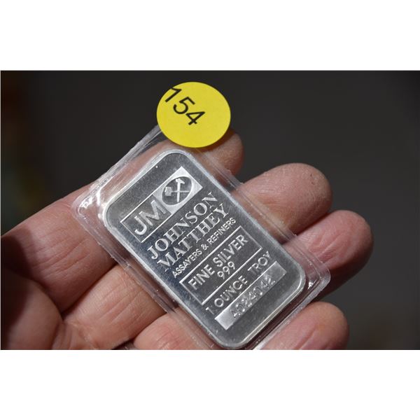 1 oz Sterling silver bar