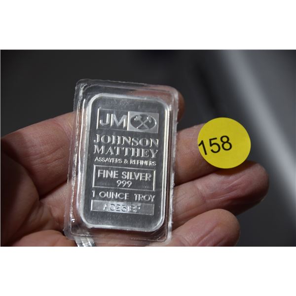 1 oz Sterling silver bar