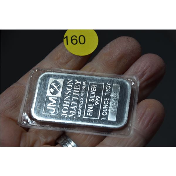 1 oz Sterling silver bar