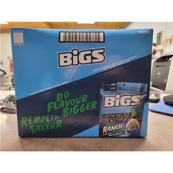 One case w/ 8 bags Ranch sunflower seeds (BB 2021 06 10)