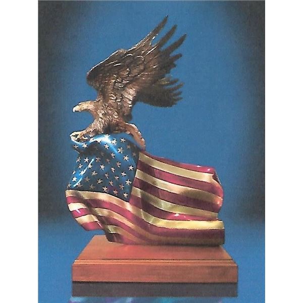 **FLAG BRONZE**NOT FOR ONLINE BIDDING