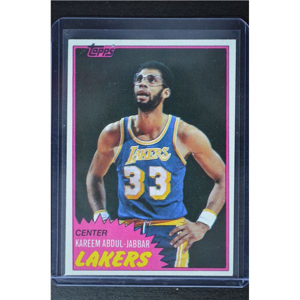 1981-82 Topps #20 Kareem Abdul-Jabbar