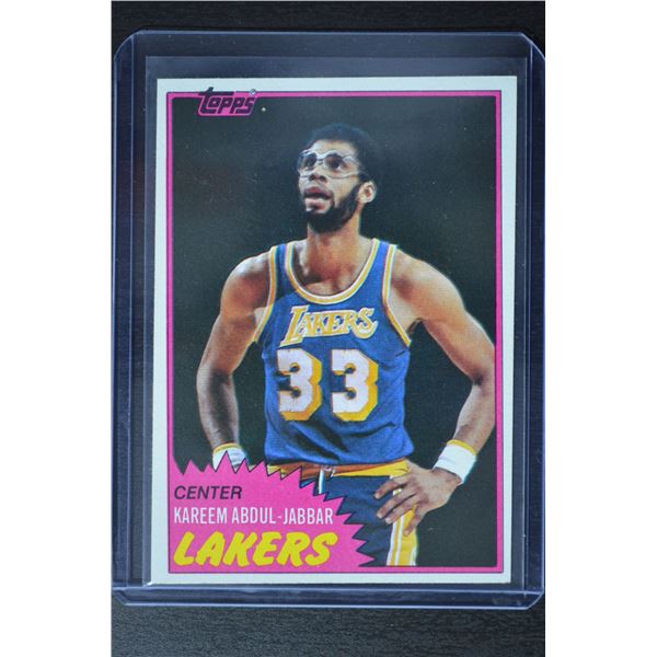 1981-82 Topps #20 Kareem Abdul-Jabbar