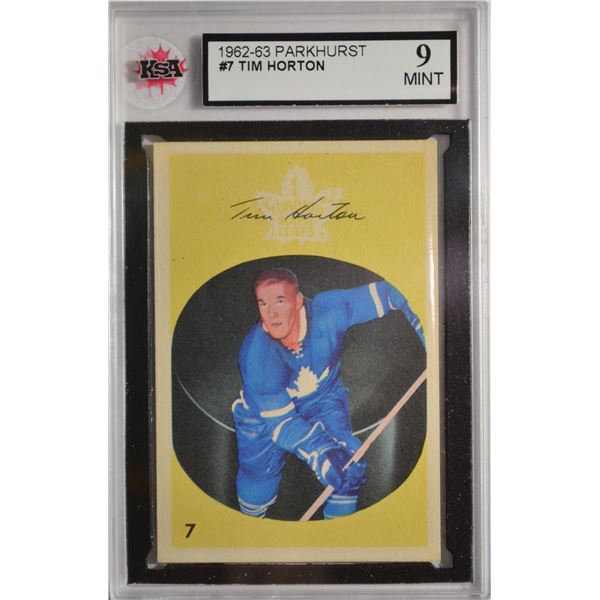 1962-63 Parkhurst #7 Tim Horton