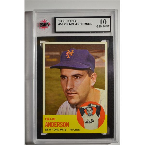 1963 Topps #59 Craig Anderson