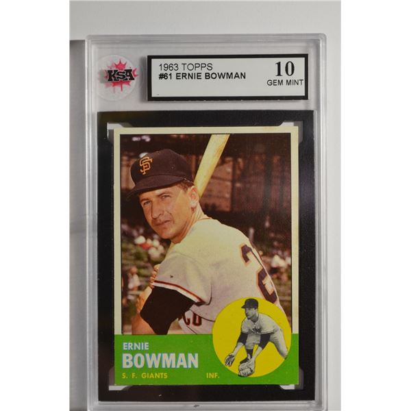 1963 Topps #61 Ernie Bowman