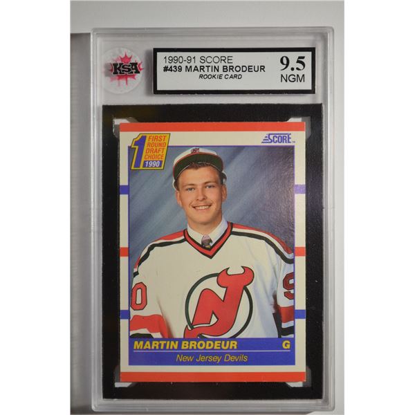 1990-91 Score #439 Martin Brodeur RC (American)