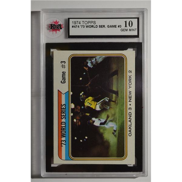 1974 Topps #474 World Series Game 3