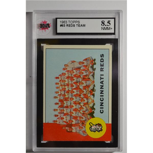 1963 Topps #63 Cincinnati Reds TC