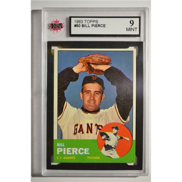 1963 Topps #50 Billy Pierce