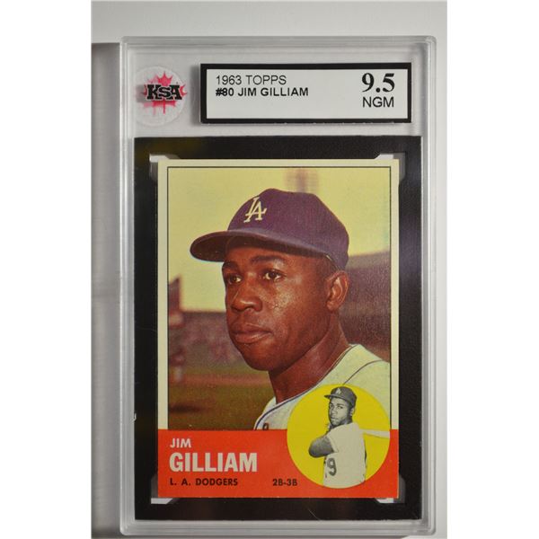1963 Topps #80 Jim Gilliam