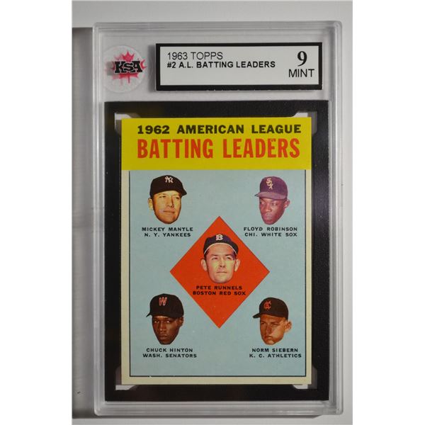 1963 Topps #2 AL Batting Leaders