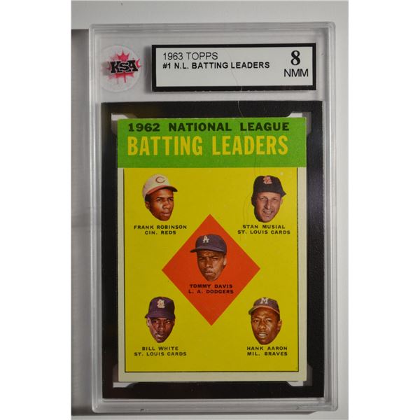1963 Topps #1 NL Batting Leaders