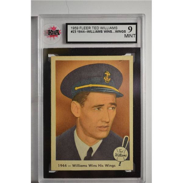 1959 Fleer Ted Williams #23 Williams Wins Wings