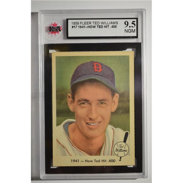 1959 Fleer Ted Williams #17 How Ted Hit .400