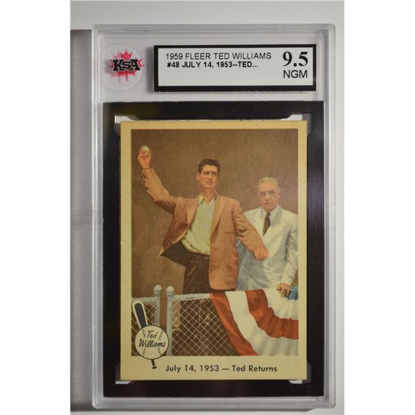 1959 Fleer Ted Williams #48 1953 Ted Returns