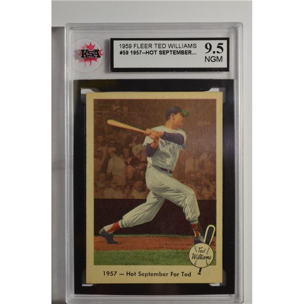 1959 Fleer Ted Williams #59 Hot September for Ted