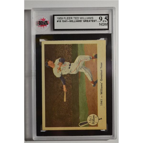 1959 Fleer Ted Williams #16 1941 Greatest Year