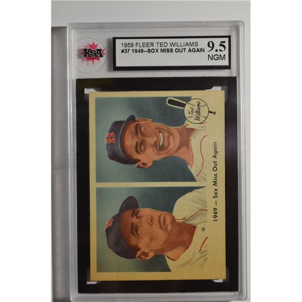 1959 Fleer Ted Williams #37 1949 Sox Miss Again