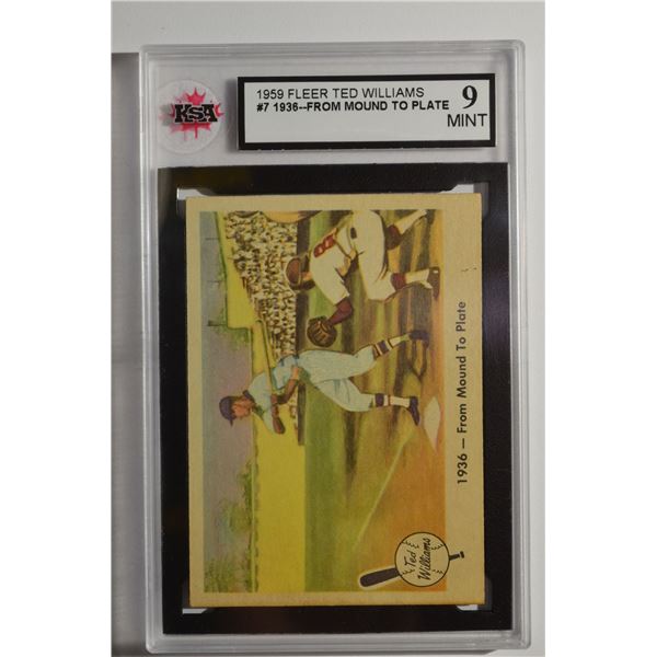 1959 Fleer Ted Williams #7 From Mound to Plate