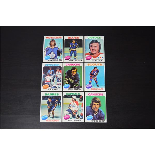1975-76 Topps (9 Cards)
