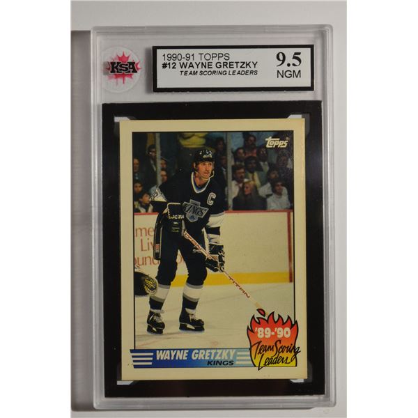 1990-91 Topps Team Scoring Leaders #12 Wayne Gretzky