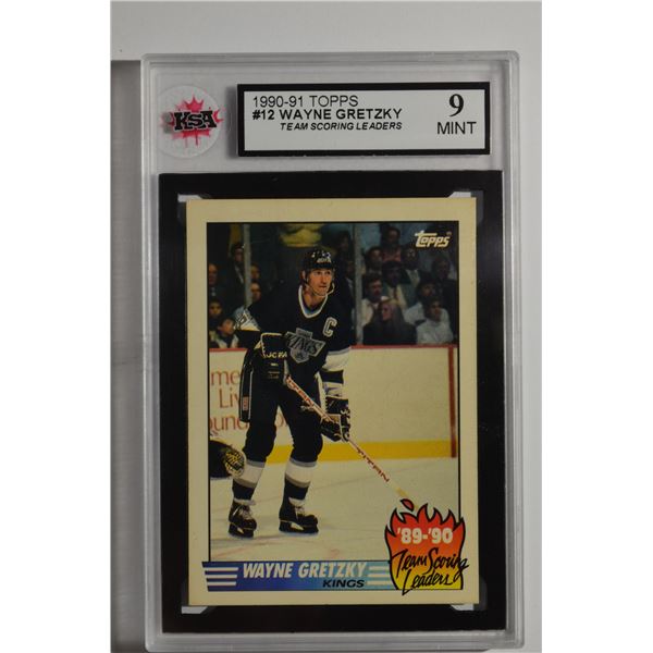 1990-91 Topps Team Scoring Leaders #12 Wayne Gretzky