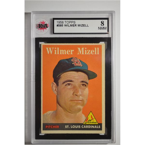 1958 Topps #385 Wilmer Mizell