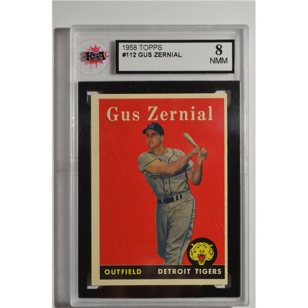 1958 Topps #112 Gus Zernial