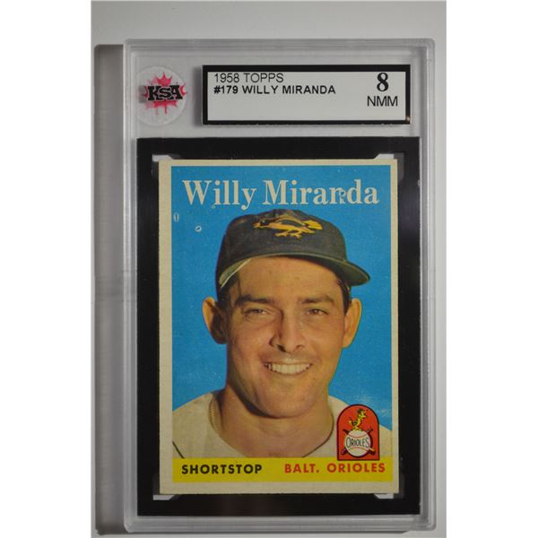 1958 Topps #179 Willie Miranda