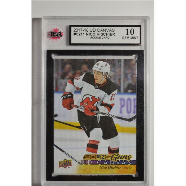 2017-18 Upper Deck Canvas #C211 Nico Hischier YG