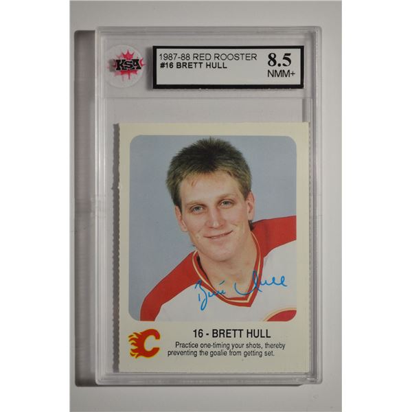 1987-88 Flames Red Rooster #8 Brett Hull