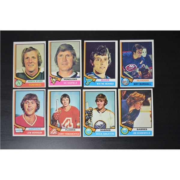 1974-75 Topps (8 Cards)
