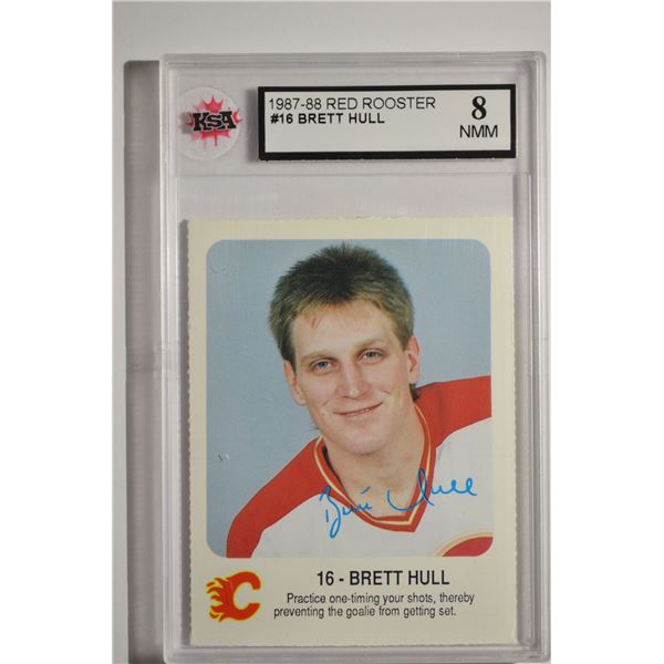 1987-88 Flames Red Rooster #8 Brett Hull