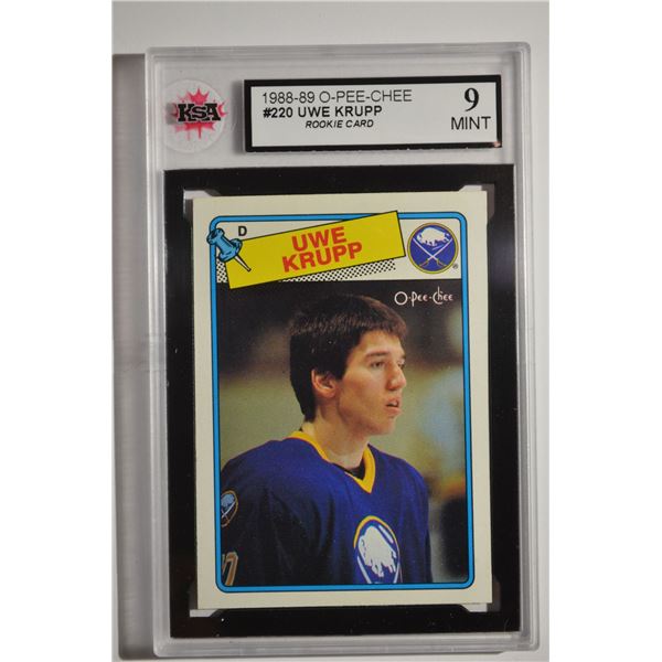 1988-89 O-Pee-Chee #220 Uwe Krupp RC
