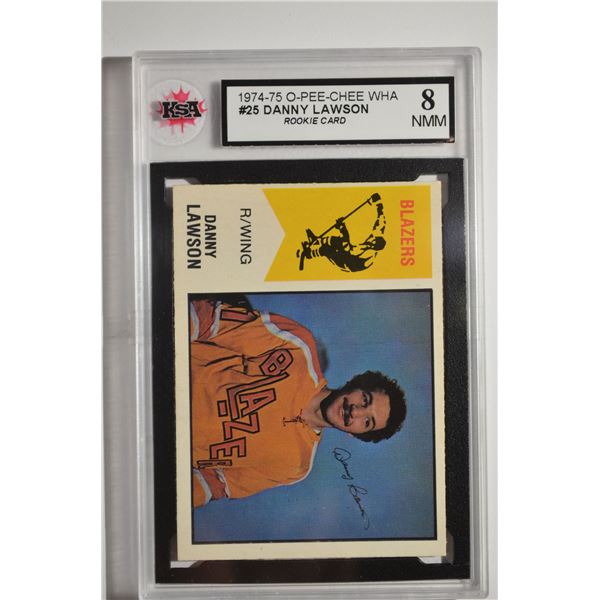 1974-75 O-Pee-Chee WHA #25 Danny Lawson RC