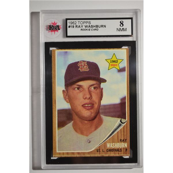1962 Topps #19 Ray Washburn RC
