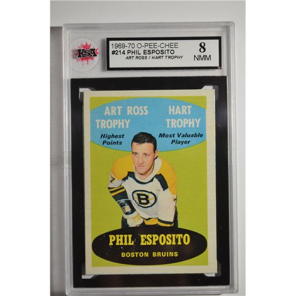 1969-70 O-Pee-Chee #205A Phil Esposito/Art Ross Trophy/Hart Trophy
