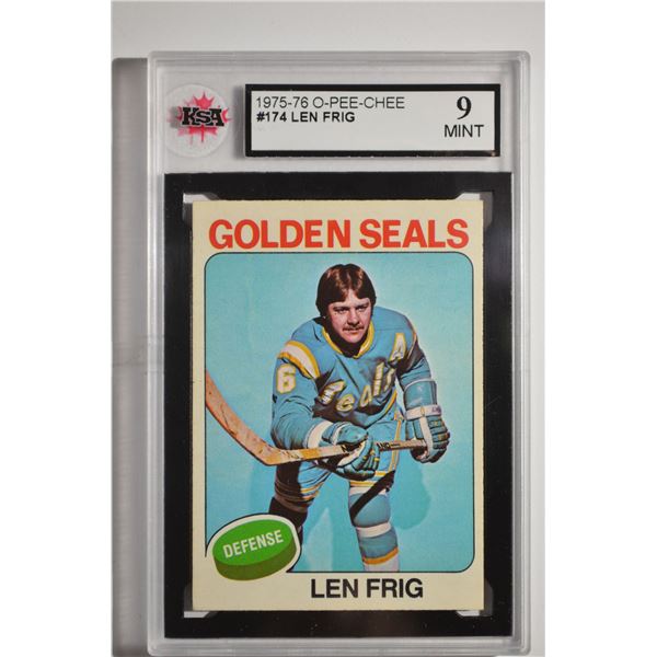1975-76 O-Pee-Chee #174 Len Frig