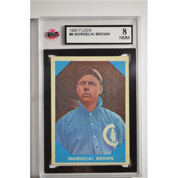 1960 Fleer #9 Mordecai Brown