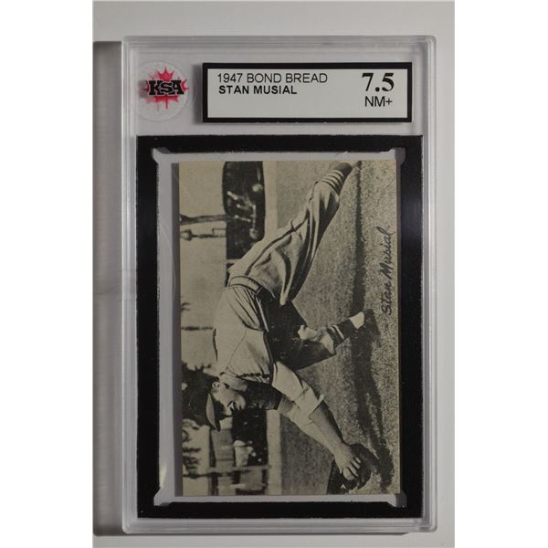 1947 Bond Bread Stan Musial Exhibits